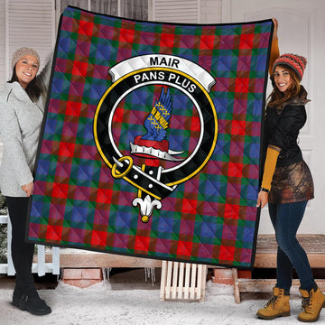Mar Tartan Quilt with Family Crest