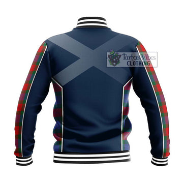 Mar Tartan Baseball Jacket with Family Crest and Lion Rampant Vibes Sport Style - Tartan Vibes Clothing