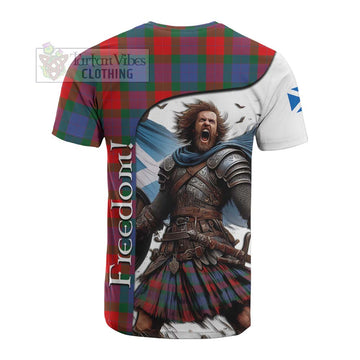 Mar Crest Tartan Cotton T-shirt Inspired by the Freedom of Scottish Warrior - Tartan Vibes Clothing