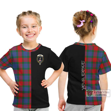 Mar Tartan Kid T-Shirt with Family Crest and Half Of Me Style - Tartan Vibes Clothing