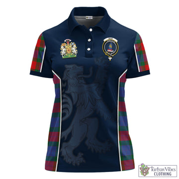 Mar Tartan Women's Polo Shirt with Family Crest and Lion Rampant Vibes Sport Style - Tartan Vibes Clothing