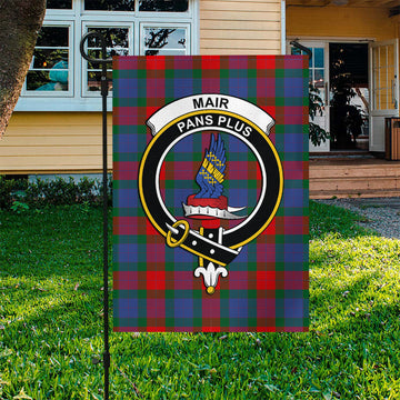 Mar Tartan Flag with Family Crest