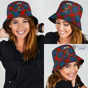 Mar Tartan Bucket Hat with Family Crest - Tartan Vibes Clothing