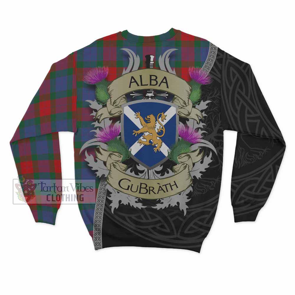 Mar Tartan Family Crest Sweatshirt Lion Rampant Royal Thistle Shield Celtic Inspired - Tartan Vibes Clothing