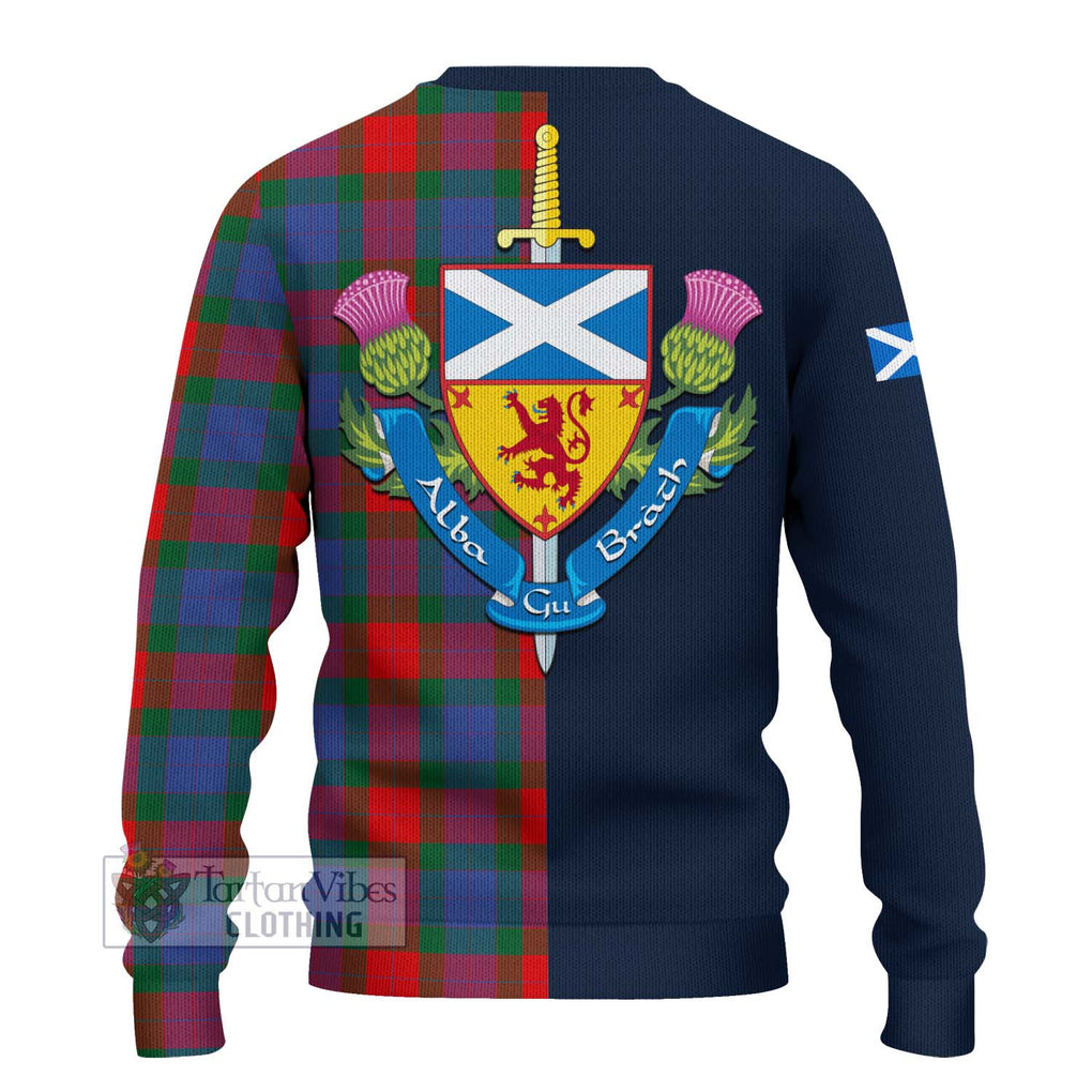 Mar Tartan Ugly Sweater Alba with Scottish Lion Royal Arm Half Style - Tartan Vibes Clothing