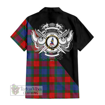 Mar Tartan Hawaiian Shirt with Family Crest and Military Logo Style - Tartan Vibes Clothing