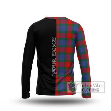 Mar Tartan Long Sleeve T-Shirt with Family Crest and Half Of Me Style - Tartan Vibes Clothing