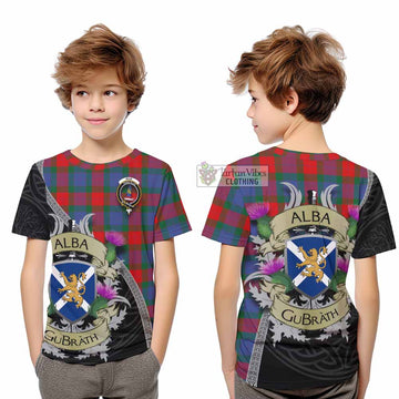 Mar Tartan Family Crest Kid T-Shirt Lion Rampant Royal Thistle Shield Celtic Inspired - Tartan Vibes Clothing