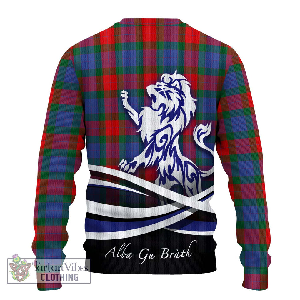 Mar Tartan Ugly Sweater with Alba Gu Brath Regal Lion Emblem - Tartan Vibes Clothing