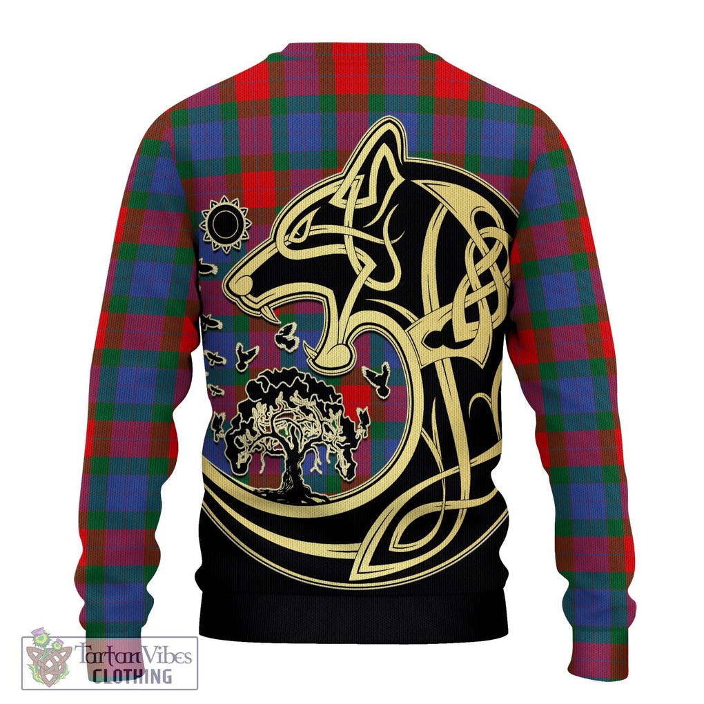 Mar Tartan Ugly Sweater with Family Crest Celtic Wolf Style - Tartan Vibes Clothing