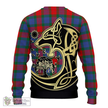 Mar Tartan Ugly Sweater with Family Crest Celtic Wolf Style - Tartan Vibes Clothing