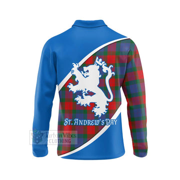 Mar Family Crest Tartan Long Sleeve Polo Shirt Celebrate Saint Andrew's Day in Style - Tartan Vibes Clothing