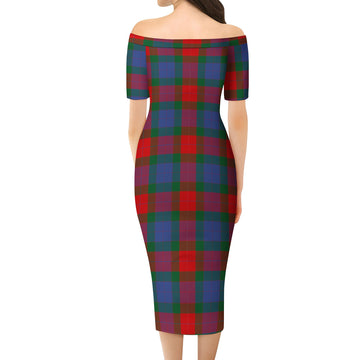 Mar Tartan Off Shoulder Lady Dress - Tartan Vibes Clothing