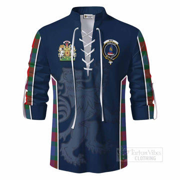 Mar Tartan Ghillie Kilt Shirt with Family Crest and Lion Rampant Vibes Sport Style - Tartan Vibes Clothing