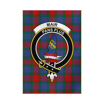 Mar Tartan Garden Flag with Family Crest