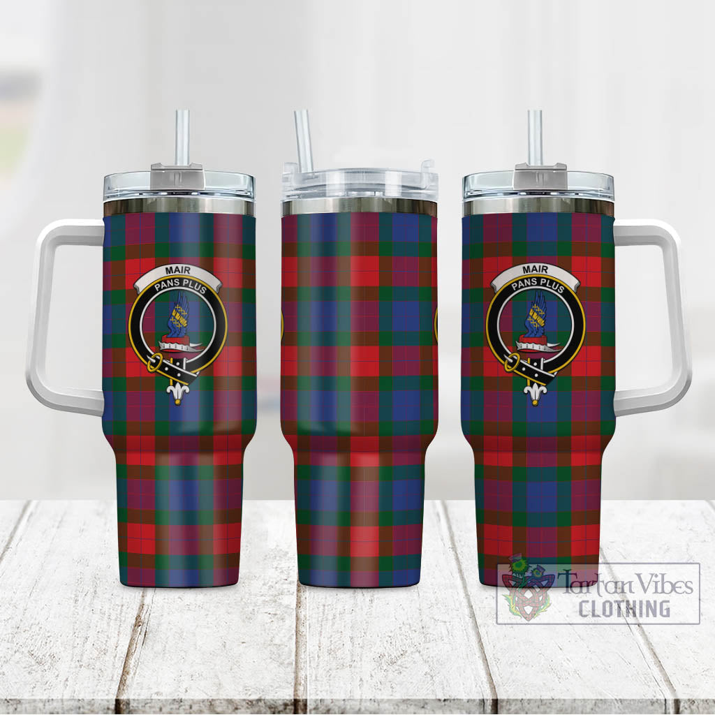Mar Tartan Tumbler with Handle with Family Crest - Tartan Vibes Clothing