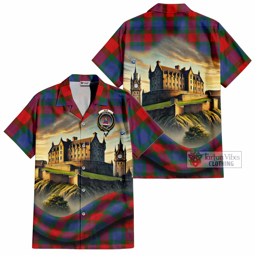 Mar Tartan Family Crest Hawaiian Shirt with Scottish Ancient Castle Style - Tartan Vibes Clothing