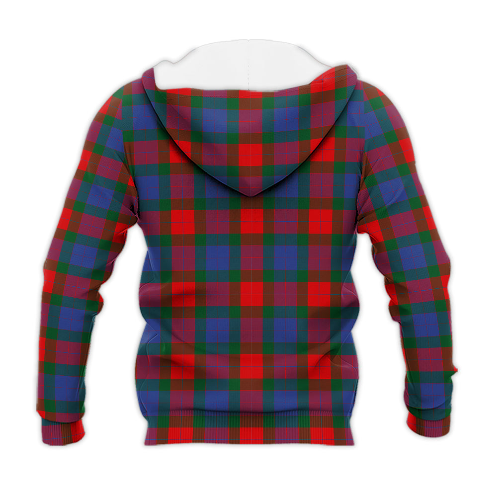 Mar Tartan Knitted Hoodie with Family Crest - Tartan Vibes Clothing
