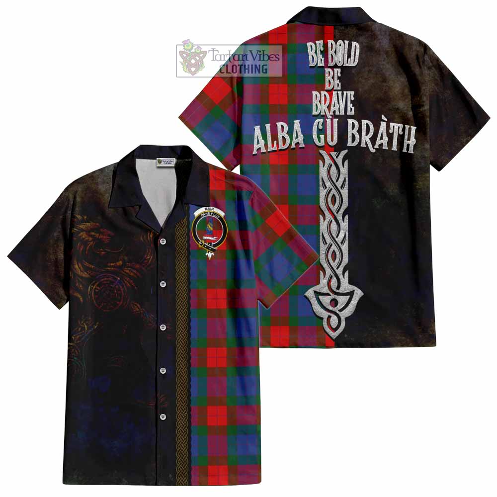 Mar Tartan Family Crest Hawaiian Shirt Alba Gu Brath Be Brave Lion Ancient Style - Tartan Vibes Clothing
