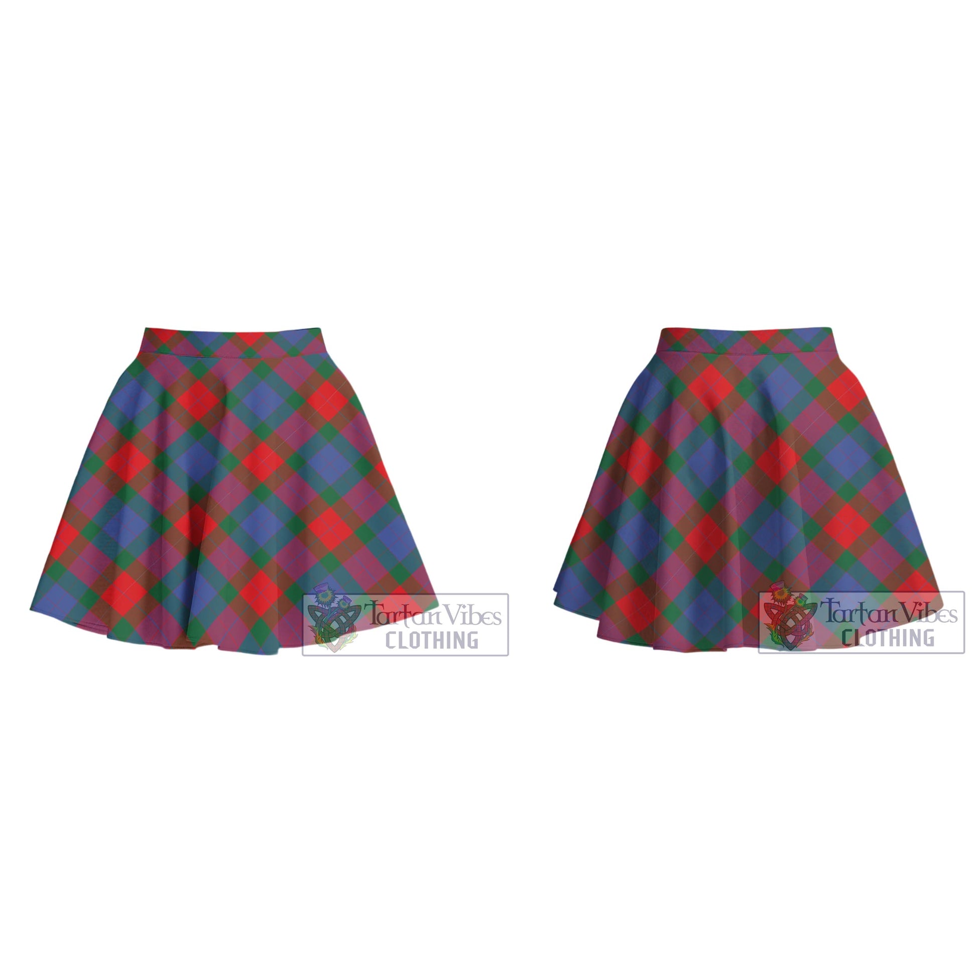 Mar Tartan Women's Plated Mini Skirt Cross Style - Tartan Vibes Clothing