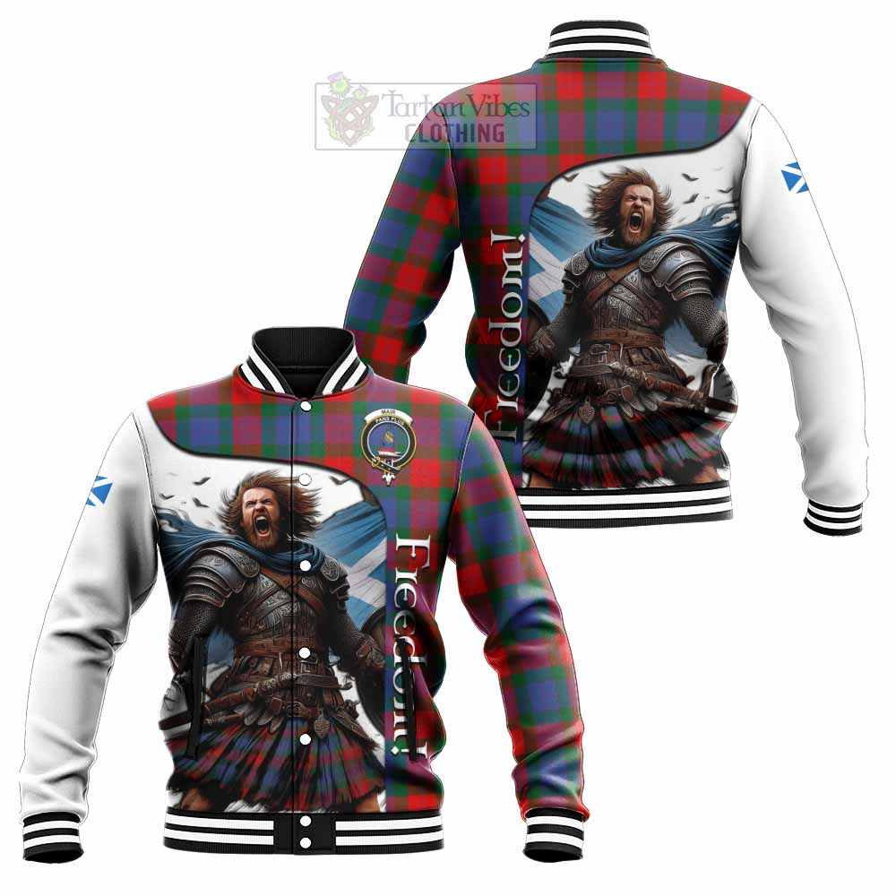 Mar Crest Tartan Baseball Jacket Inspired by the Freedom of Scottish Warrior - Tartan Vibes Clothing