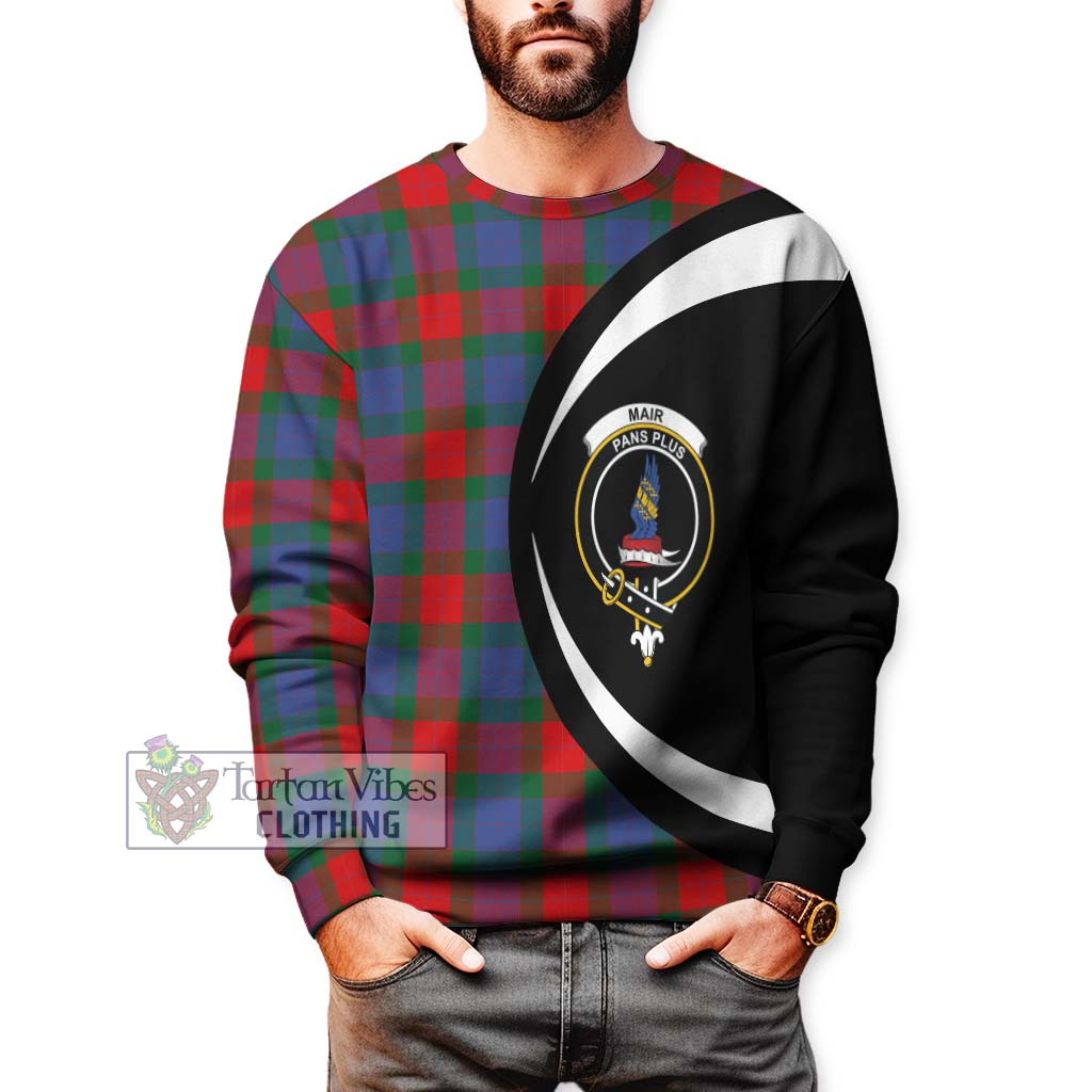 Mar Tartan Sweatshirt with Family Crest Circle Style - Tartan Vibes Clothing