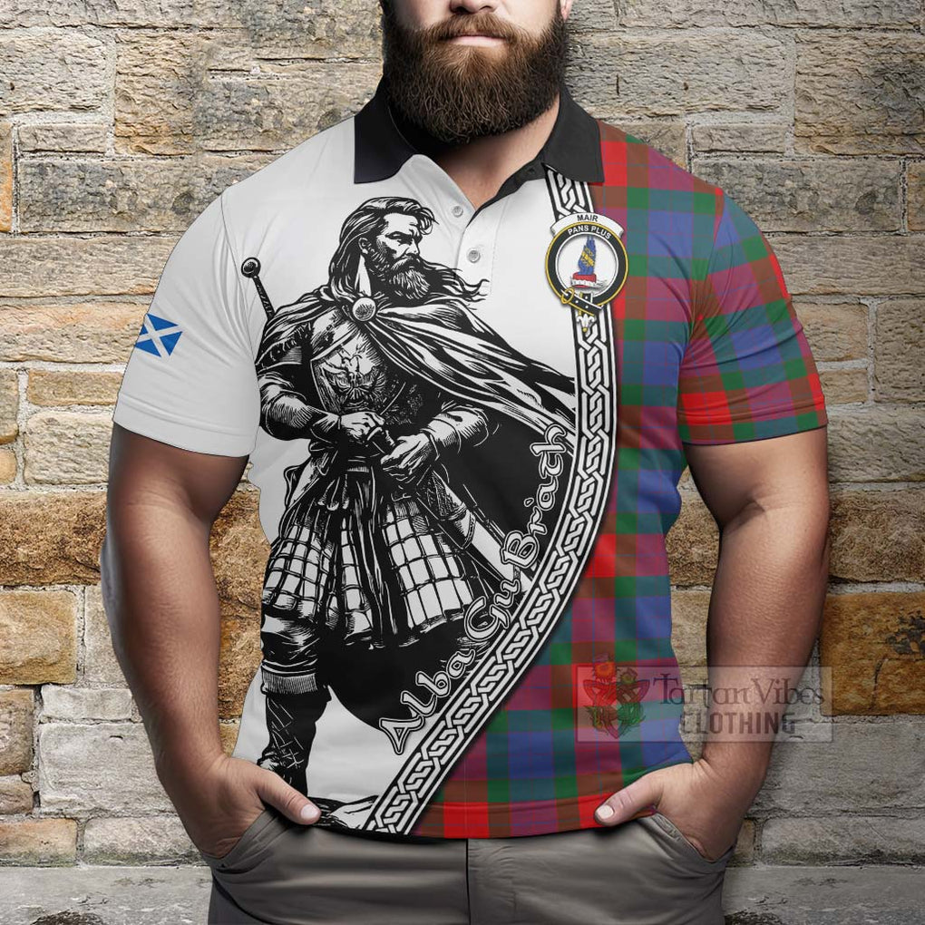 Mar Tartan Clan Crest Polo Shirt with Highlander Warrior Celtic Style - Tartan Vibes Clothing