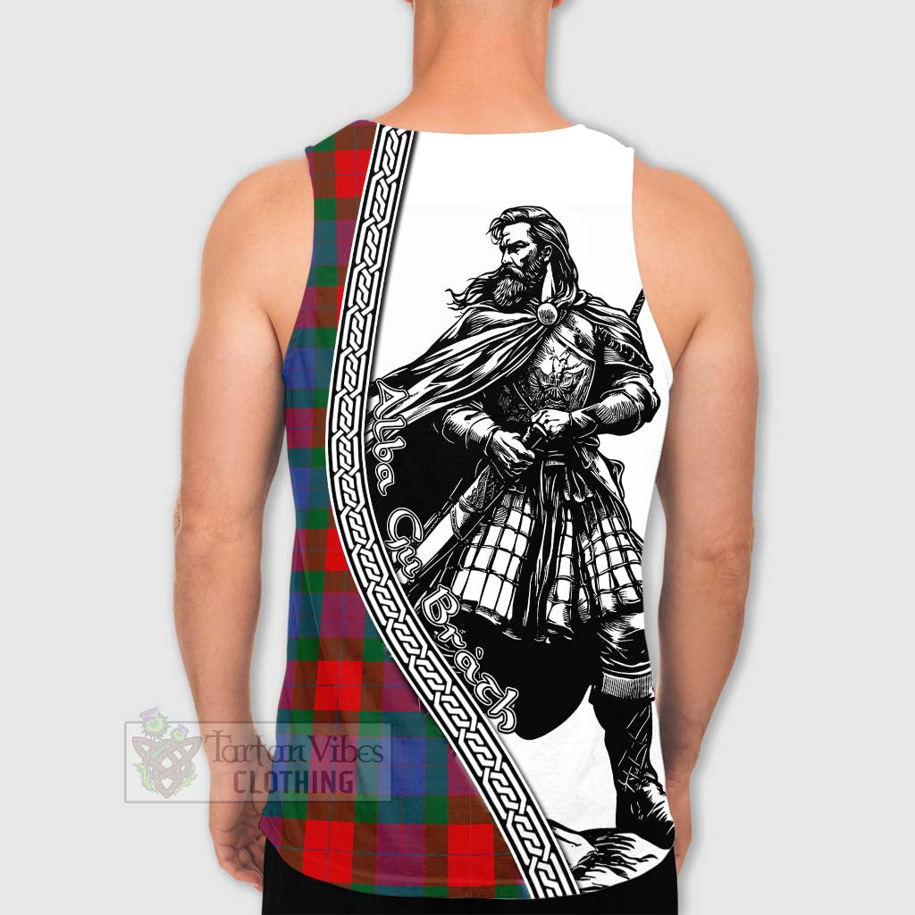Mar Tartan Clan Crest Men's Tank Top with Highlander Warrior Celtic Style - Tartan Vibes Clothing