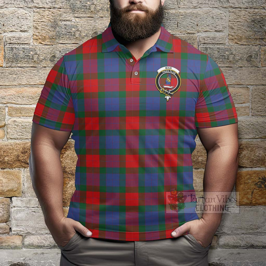 Mar Tartan Polo Shirt with Family Crest Celtic Skull Style - Tartan Vibes Clothing