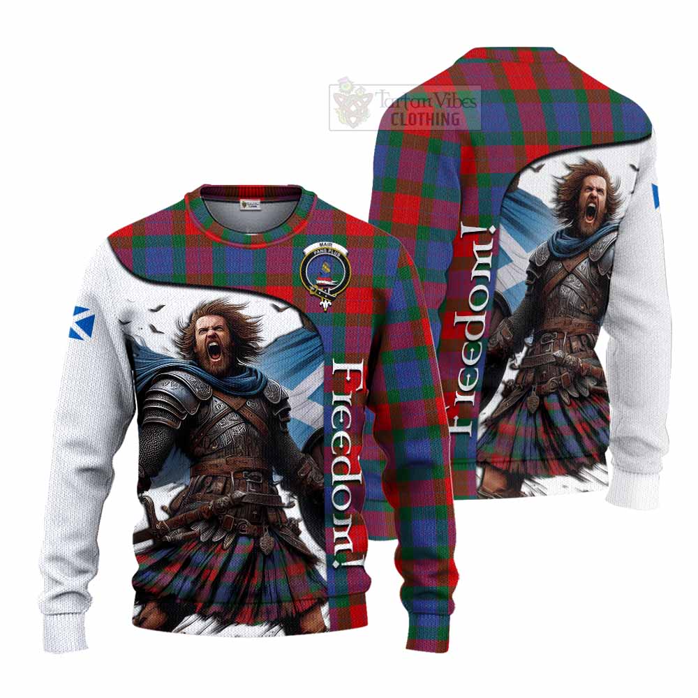 Tartan Vibes Clothing Mar Crest Tartan Knitted Sweater Inspired by the Freedom of Scottish Warrior