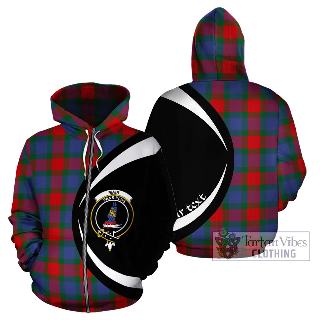 Mar Tartan Hoodie with Family Crest Circle Style - Tartan Vibes Clothing