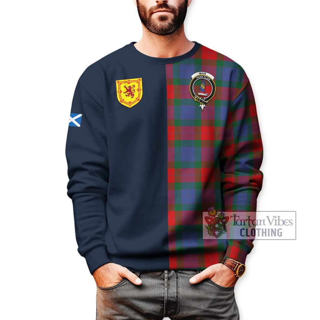 Mar Tartan Sweatshirt Alba with Scottish Lion Royal Arm Half Style - Tartan Vibes Clothing