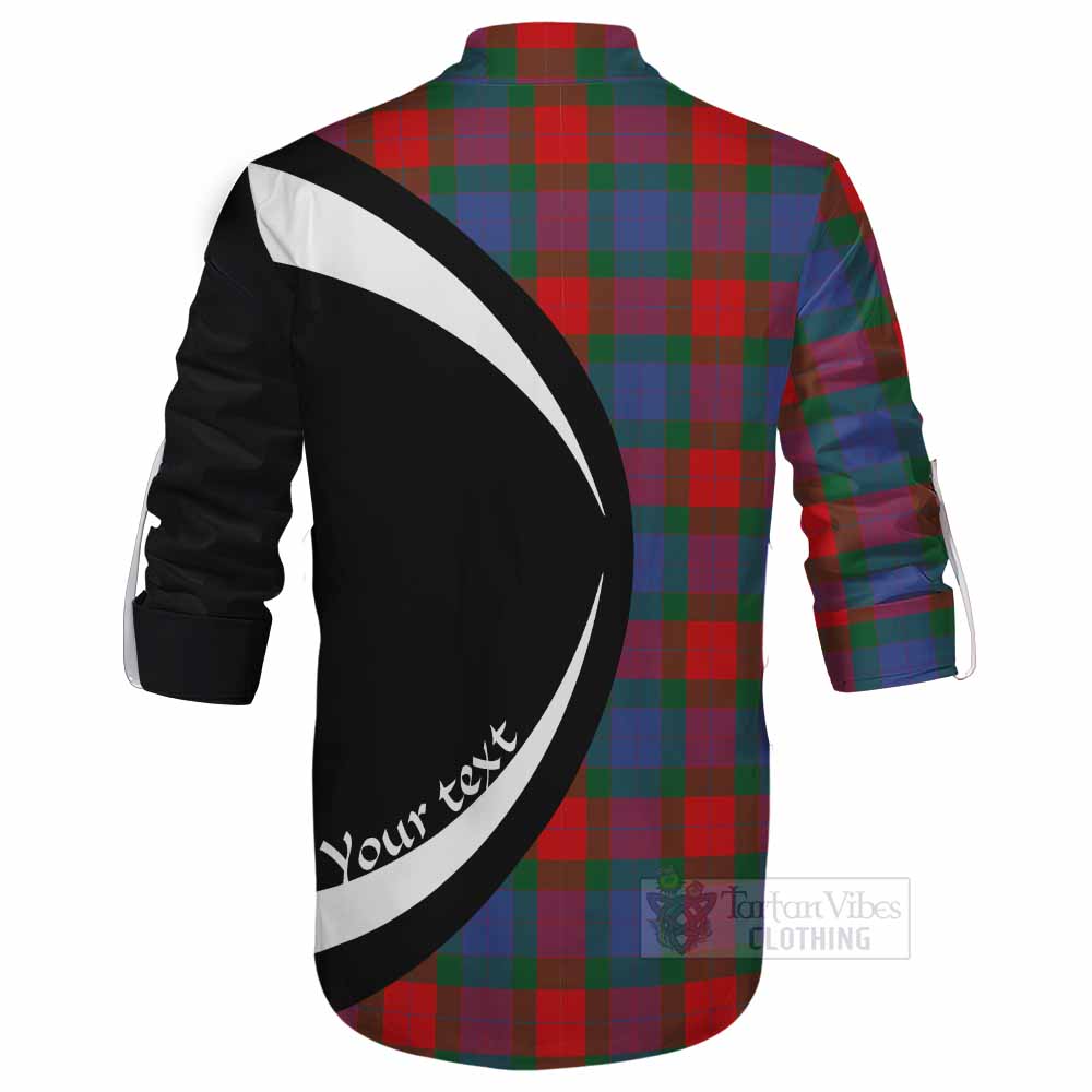 Mar Tartan Ghillie Kilt Shirt with Family Crest Circle Style - Tartan Vibes Clothing