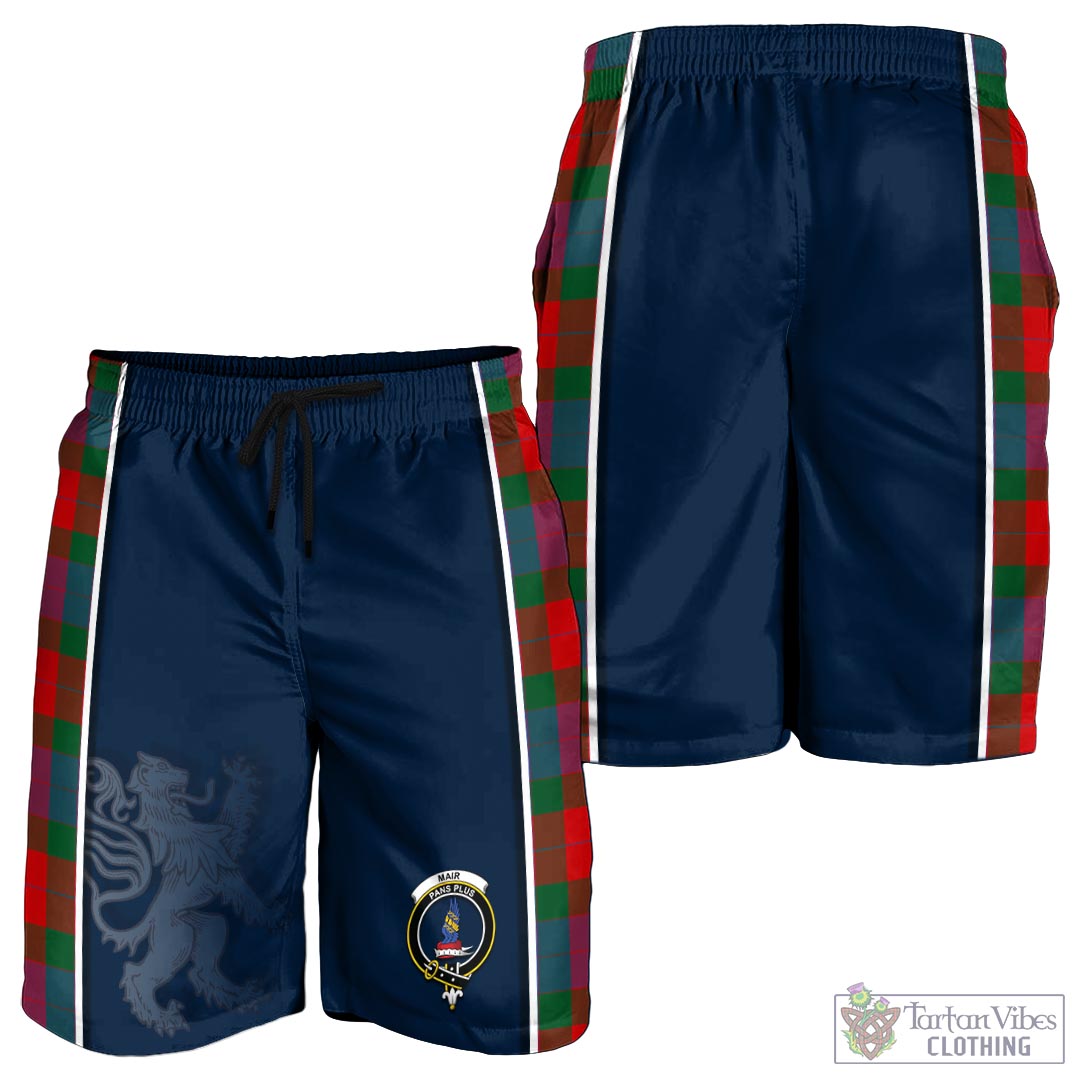 Tartan Vibes Clothing Mar Tartan Men's Shorts with Family Crest and Lion Rampant Vibes Sport Style