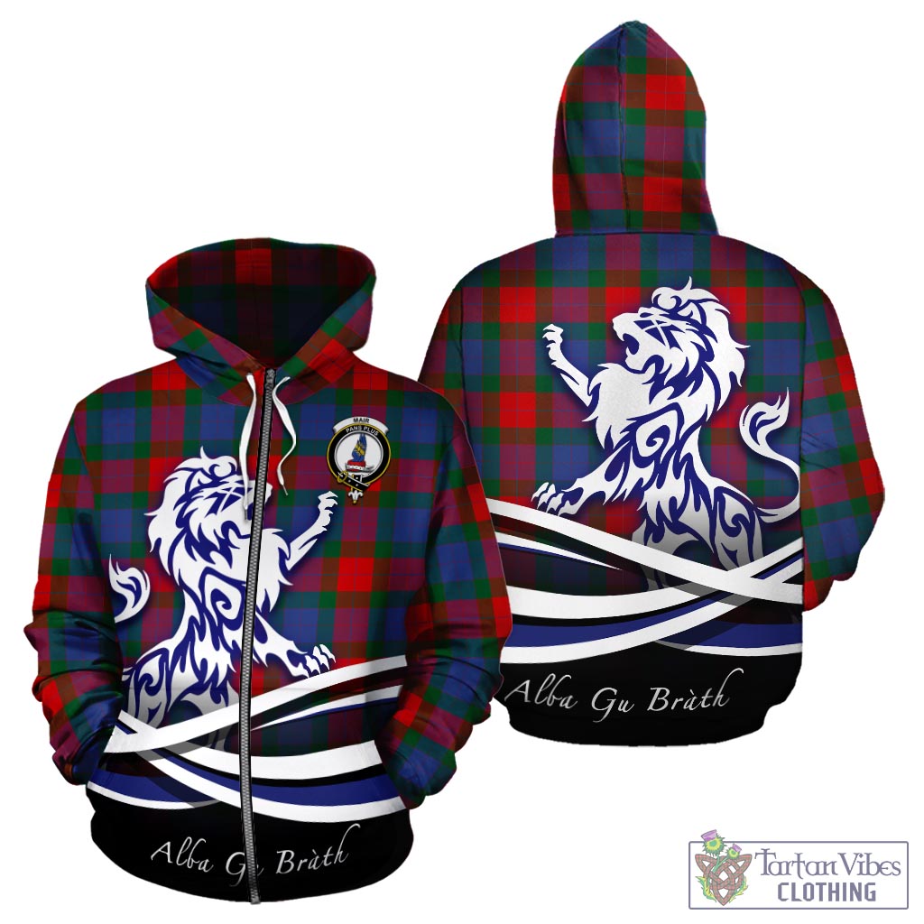 Mar Tartan Hoodie with Alba Gu Brath Regal Lion Emblem - Tartan Vibes Clothing