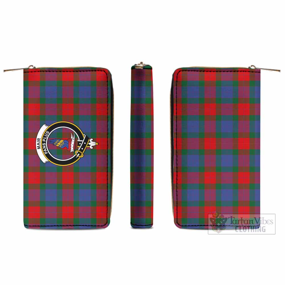 Mar Tartan Women's Leather Wallet with Family Crest - Tartan Vibes Clothing