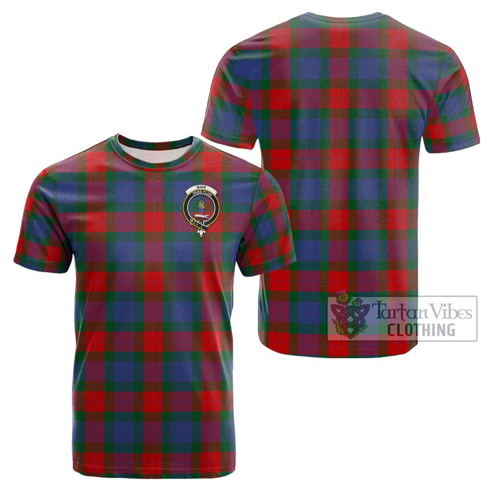 Mar Tartan Cotton T-Shirt with Family Crest - Tartan Vibes Clothing