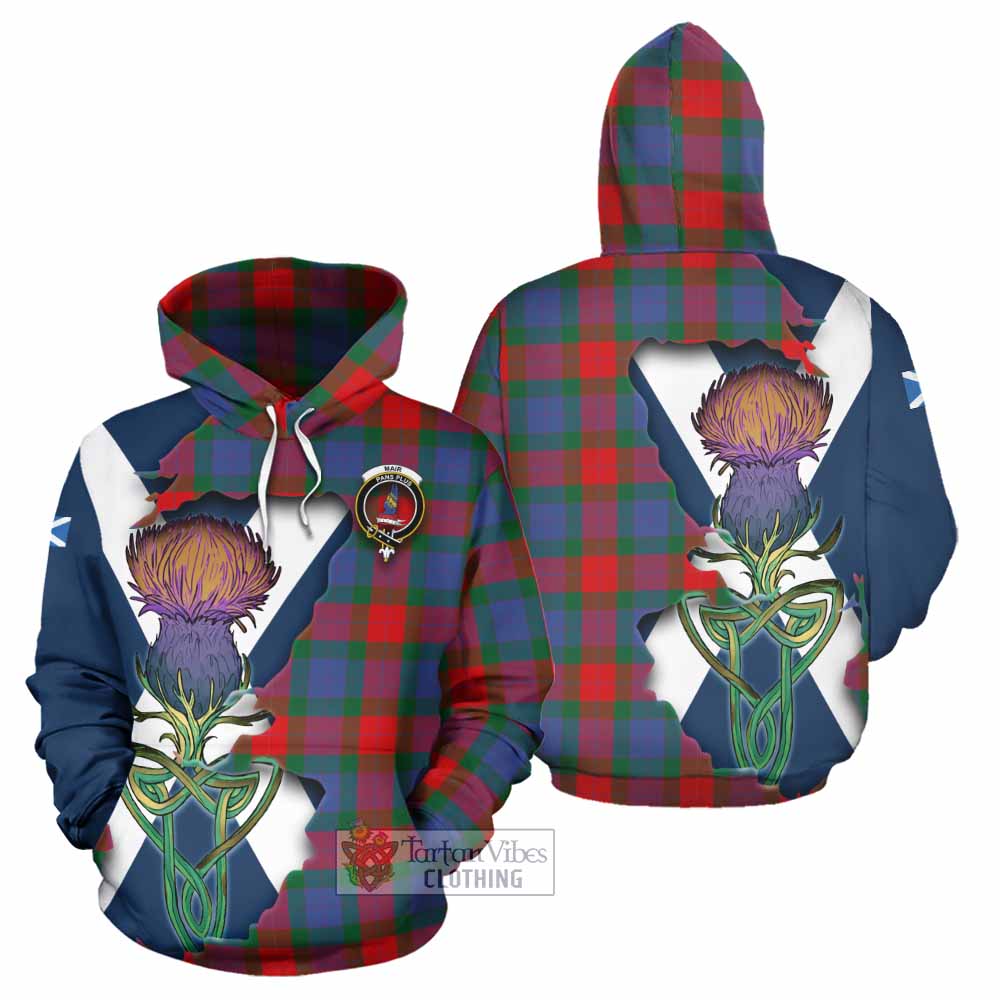 Mar Tartan Family Crest Hoodie Scottish Thistle Celtic Inspired - Tartan Vibes Clothing