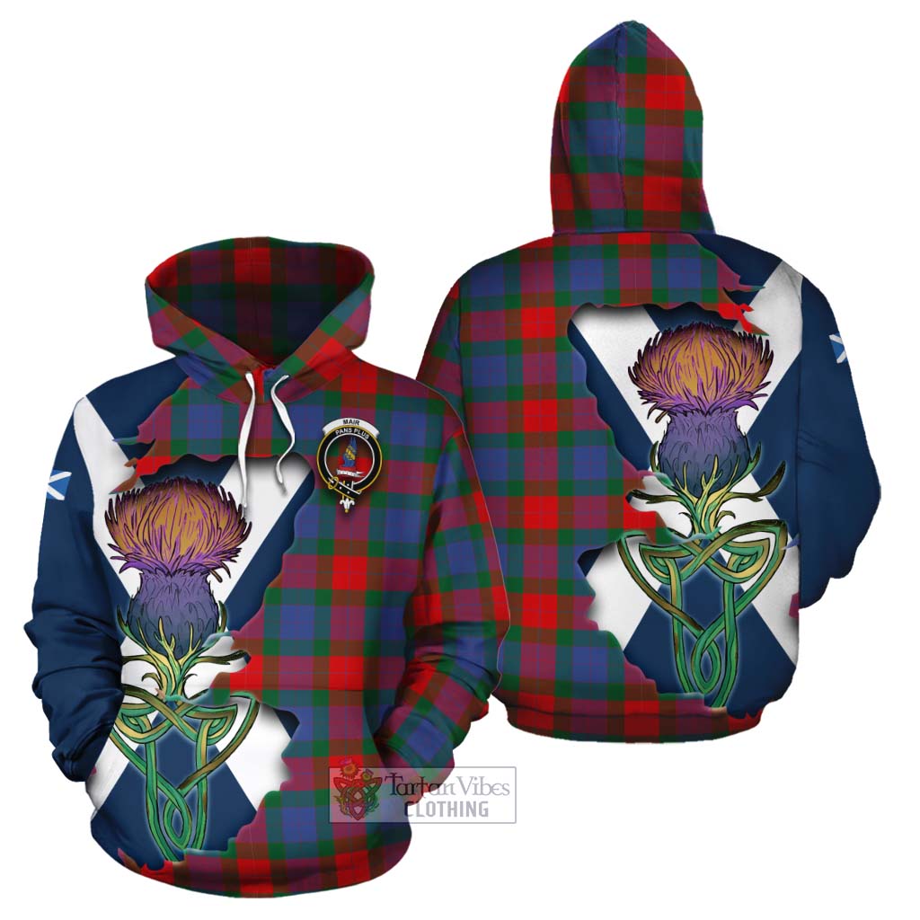 Mar Tartan Family Crest Cotton Hoodie Scottish Thistle Celtic Inspired - Tartan Vibes Clothing