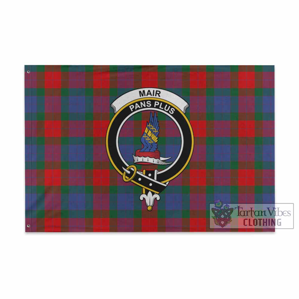 Tartan Vibes Clothing Mar Tartan House Flag with Family Crest