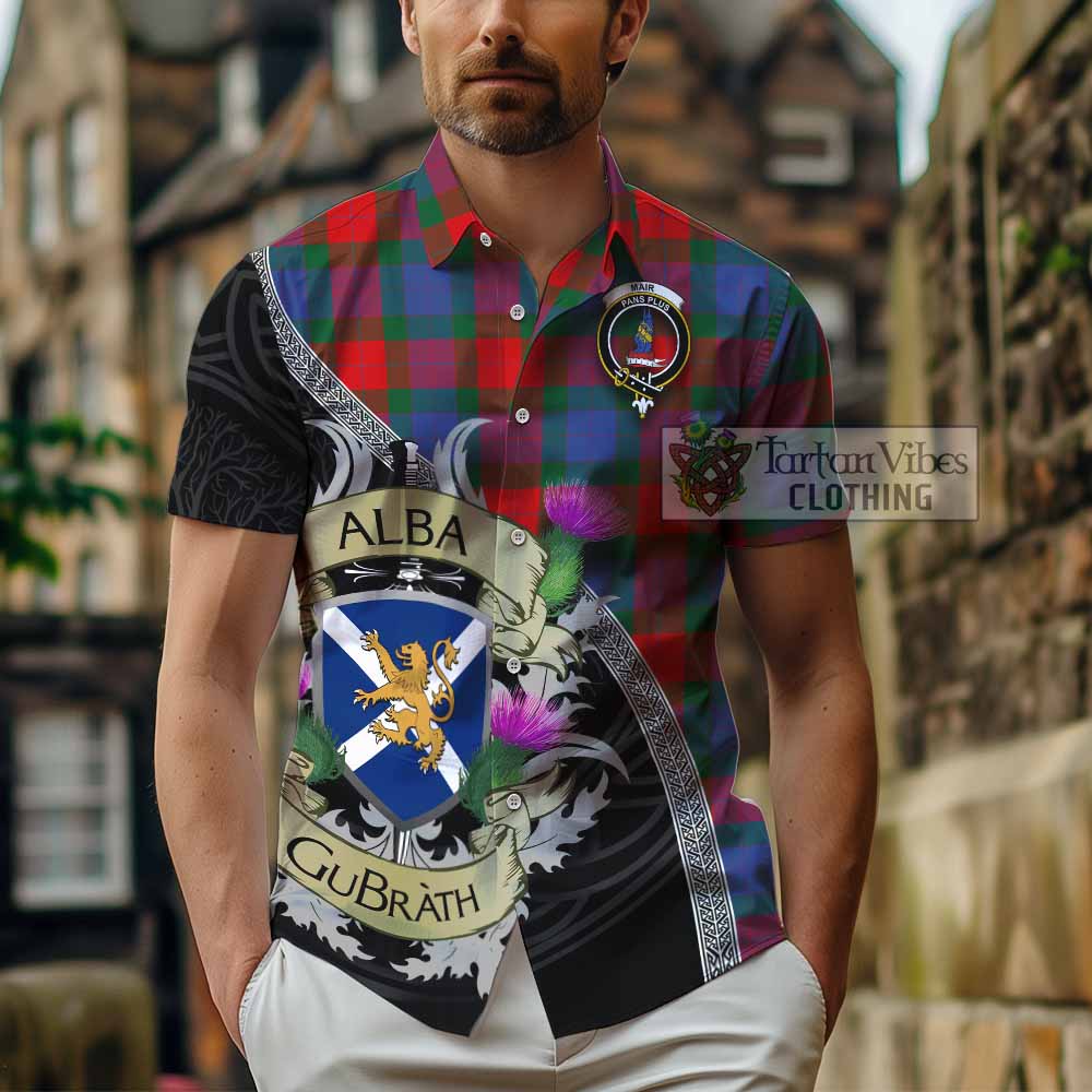 Mar Tartan Family Crest Hawaiian Shirt Lion Rampant Royal Thistle Shield Celtic Inspired - Tartan Vibes Clothing