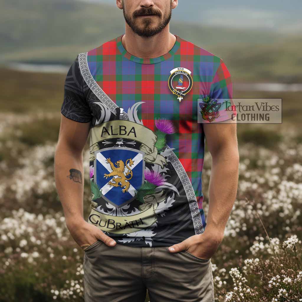 Mar Tartan Family Crest T-Shirt Lion Rampant Royal Thistle Shield Celtic Inspired - Tartan Vibes Clothing