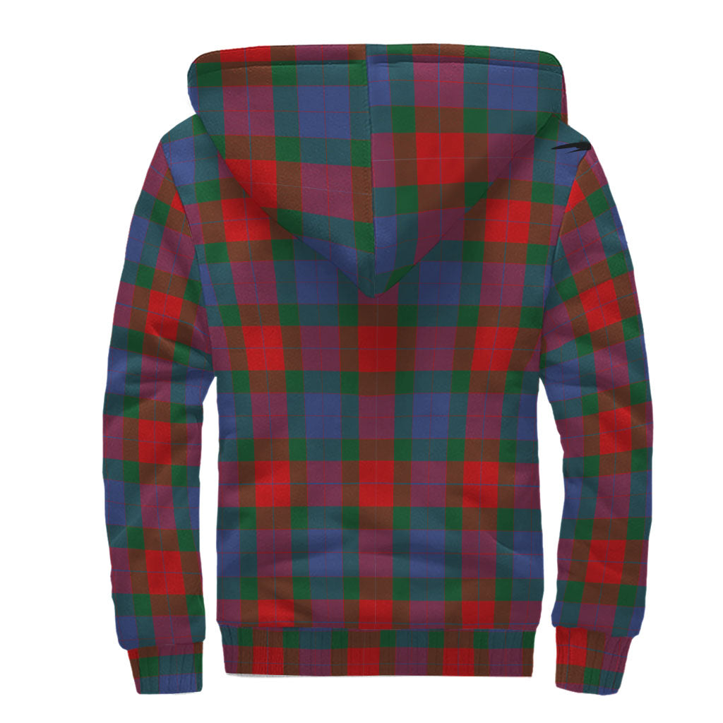 Mar Tartan Sherpa Hoodie with Family Crest - Tartan Vibes Clothing