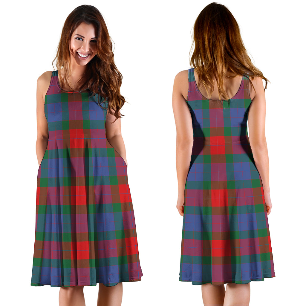 Mar Tartan Sleeveless Midi Womens Dress - Tartan Vibes Clothing