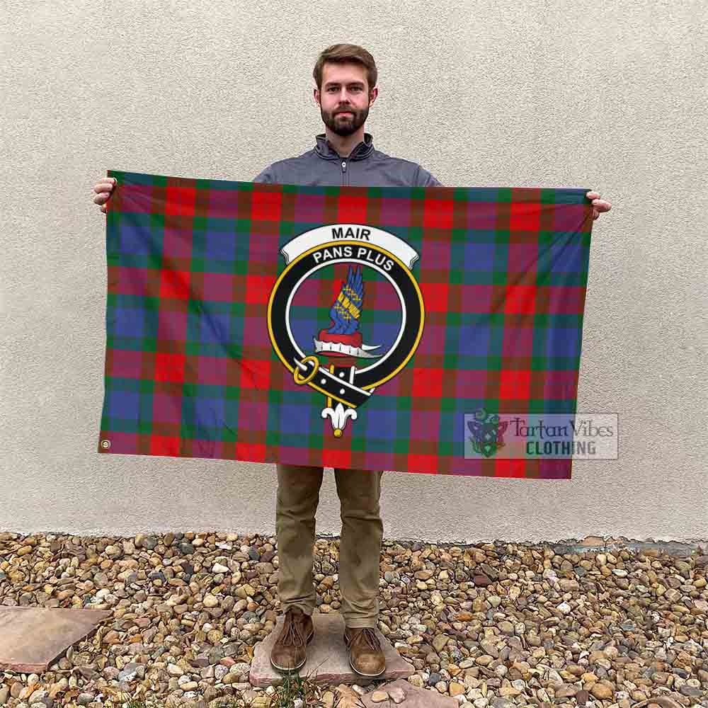 Tartan Vibes Clothing Mar Tartan House Flag with Family Crest