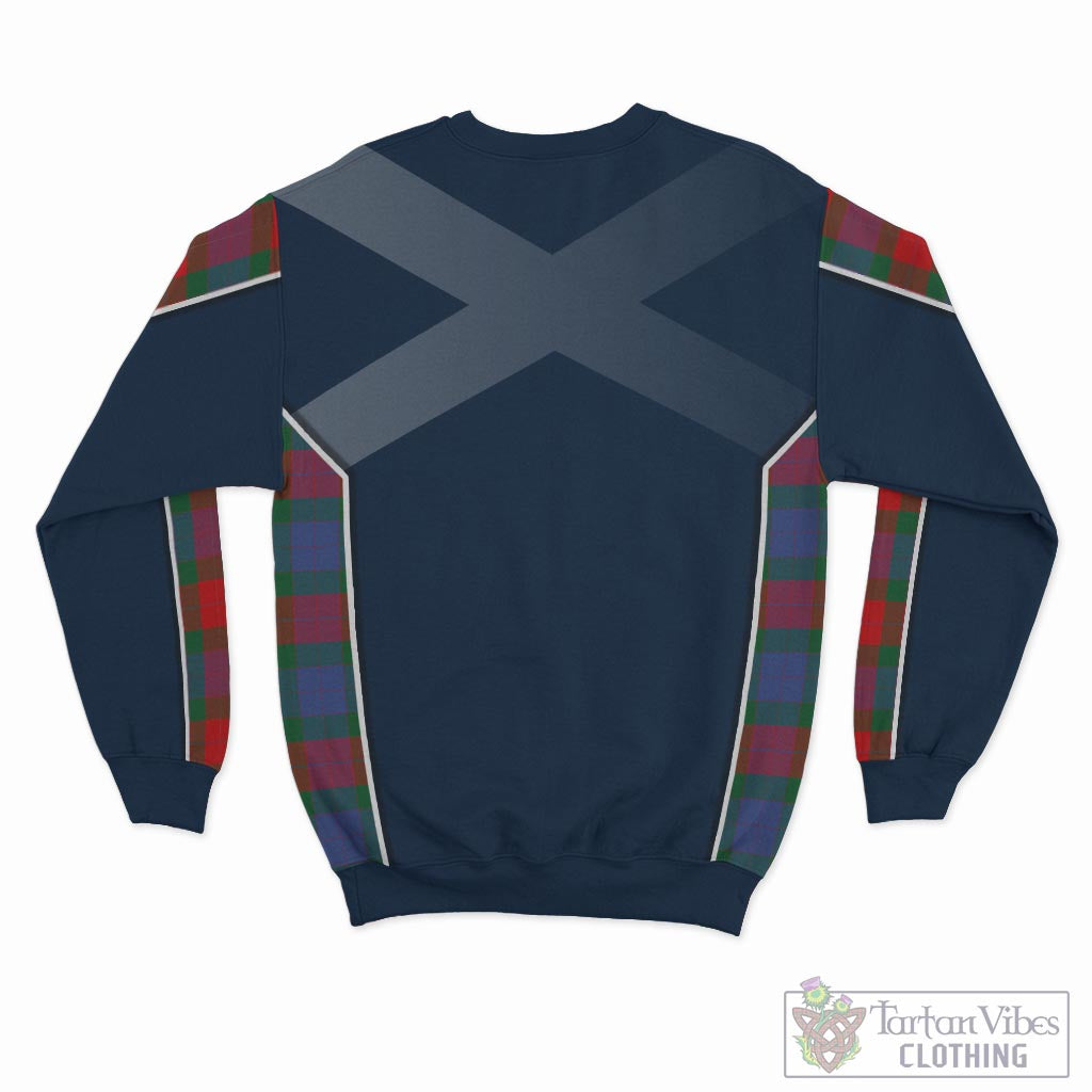 Mar Tartan Sweatshirt with Family Crest and Scottish Thistle Vibes Sport Style - Tartan Vibes Clothing