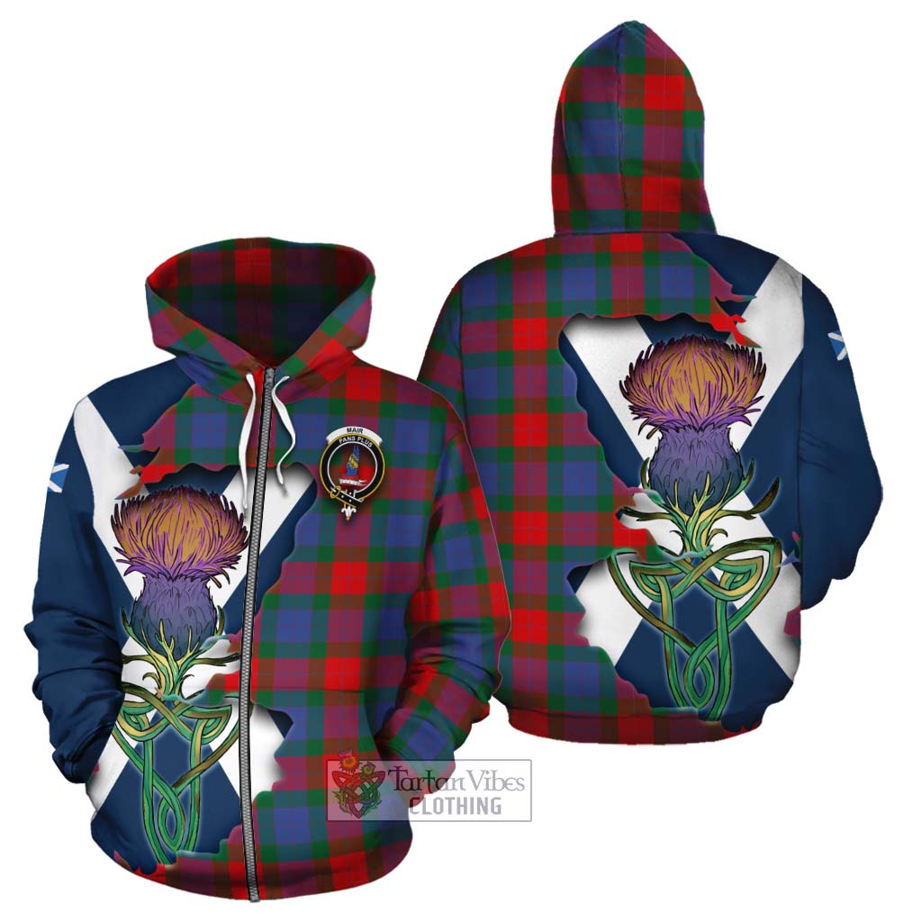 Mar Tartan Family Crest Cotton Hoodie Scottish Thistle Celtic Inspired Zip Hoodie - Tartan Vibes Clothing
