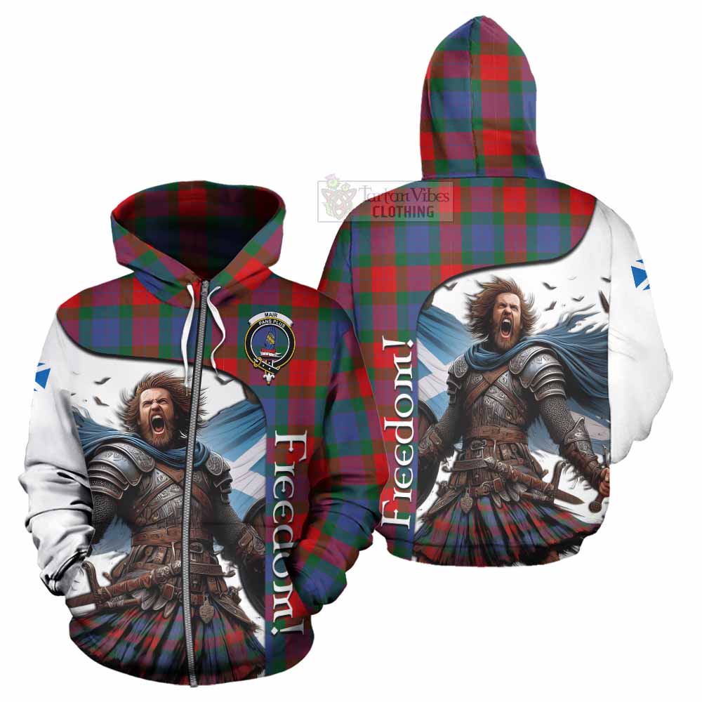 Mar Crest Tartan Hoodie Inspired by the Freedom of Scottish Warrior Zip Hoodie - Tartan Vibes Clothing