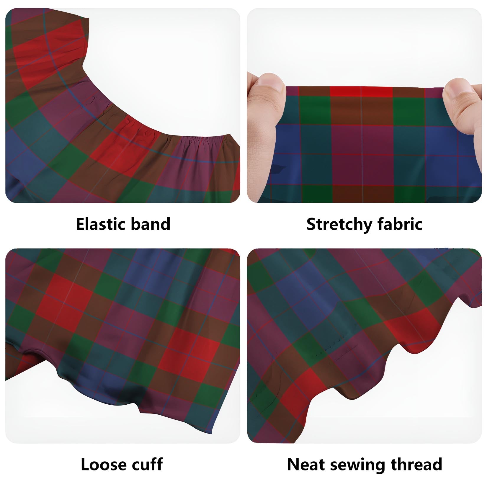 Mar Tartan Off Shoulder Long Dress - Tartan Vibes Clothing