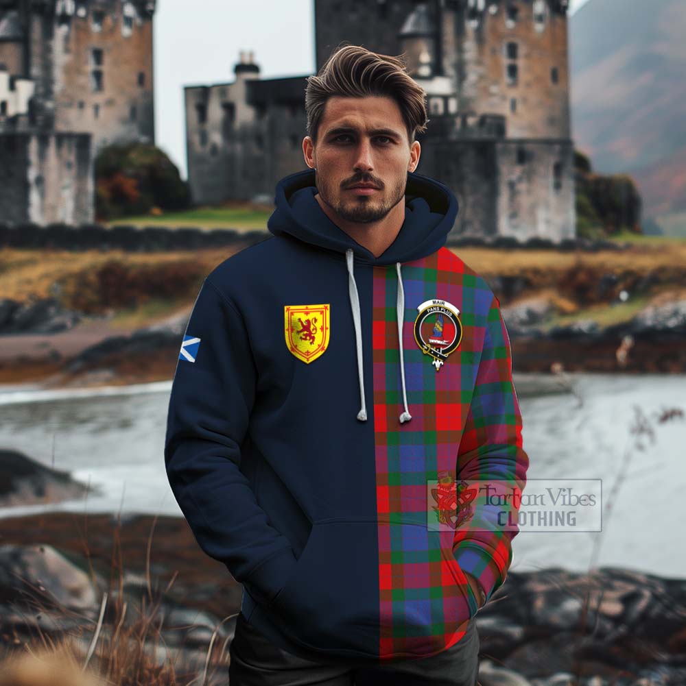 Mar Tartan Cotton Hoodie Alba with Scottish Lion Royal Arm Half Style - Tartan Vibes Clothing
